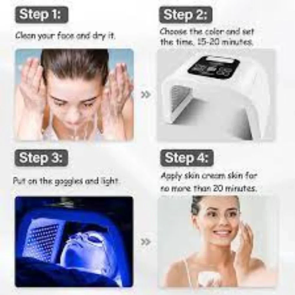 NEW 0'MELON OMEGA LIGHT 4 COLOR LED SKIN CARE SOLUTION